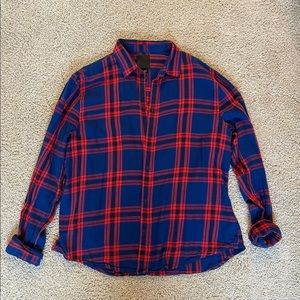 Red and blue Flannel shirt